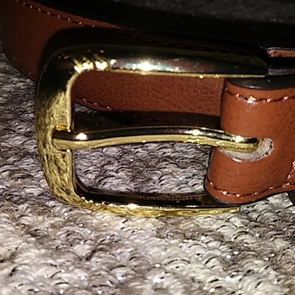 Beverly Hills Polo Club Brown Leather Belt - Picture 5 of 7